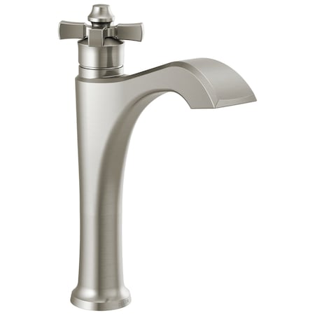 Delta Dorval Single Handle Mid-Height Vessel Bathroom Faucet 657-SS-DST