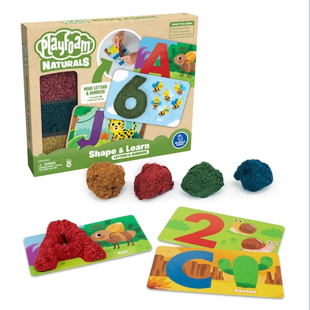 Educational Insights Playfoam Naturals, Shape & Learn Letters & Numbers 2271