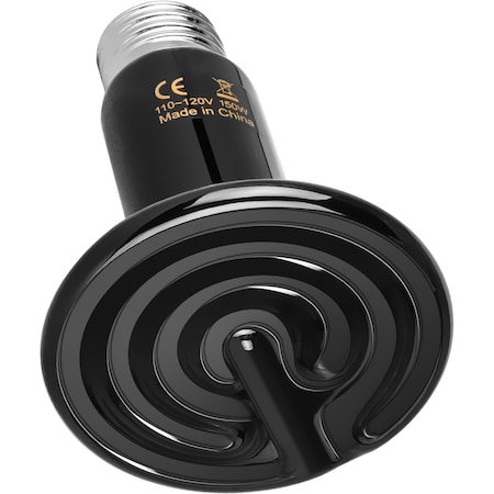 Yssoa 75MM 150W Ceramic Heat Emitter Reptile Heat Lamp Bulb No Light Emitting Brooder Coop Heater for Amp PTCRHL150V3