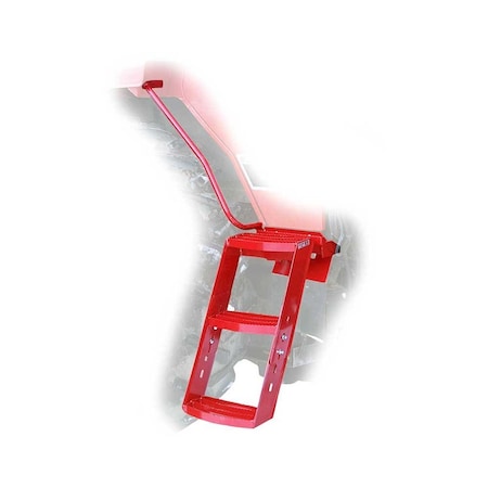 K&M Mfg Step Kit for International Harvester 88 Series Tractors 3-Step Unit Right-Hand Red 3334