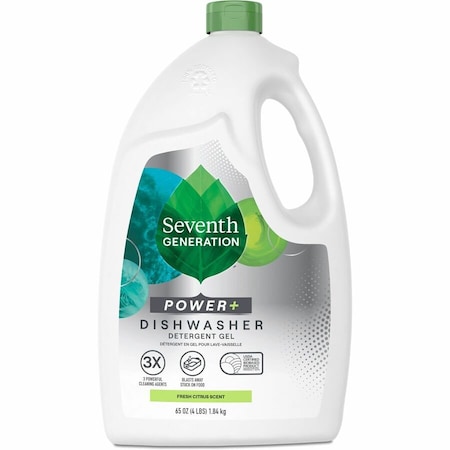 Seventh Generation Natural Automatic Dishwasher Gel, Ultra Power Plus, Fresh Citrus, 65 oz Bottle 22929