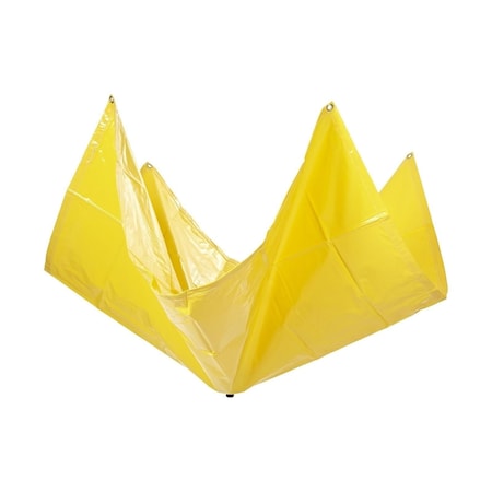 Mytee Products 12ft x 12ft Drain Tarp - Roof Ceiling Leak Drip Diverter Tarp Heavy Duty - Yellow DD12-12