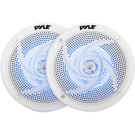 Pyle 4" Marine Speaker Pair Led Lights, PLMRS43WL PLMRS43WL
