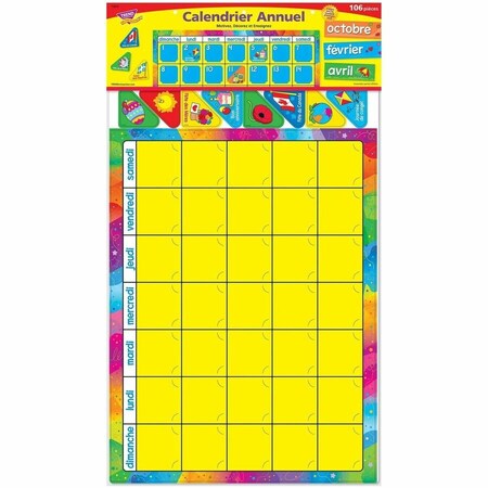 Trend Enterprises Calendrier Annuel (FR) Bulletin Board Set T8292