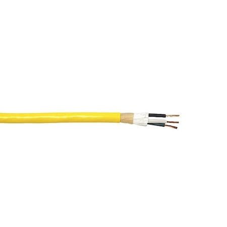 Carol Portable Cord, SJTOW, 12 AWG, 3 C, Yellow, PVC, Stranded, 300 V, Indoor/Outdoor, 250 ft 86933.35.05