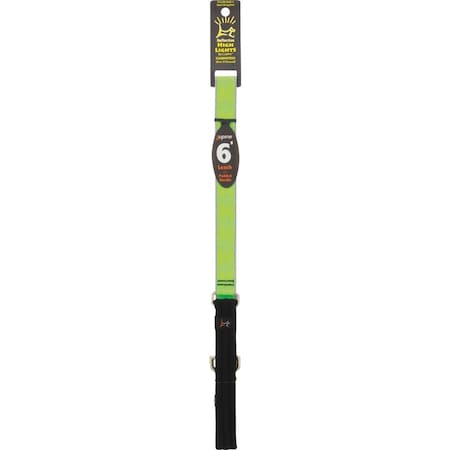 Lupine 1'' x 6 Ft. Reflective Green-Diamond Dog Leash 48159