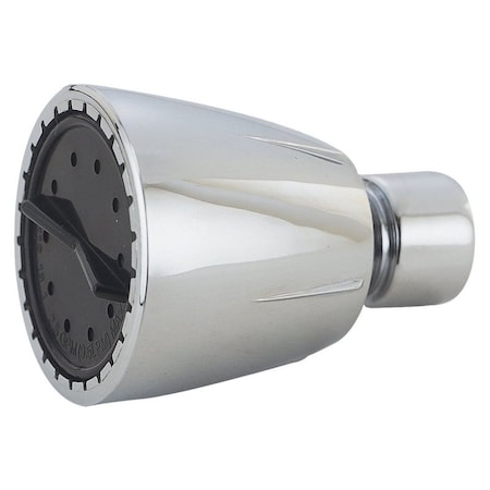 Boston Harbor Shower Head, 1.75 gpm, 1/2-14 NPT Connection, Threaded, 1-Spray Function, Plastic, Chrome B11204CP