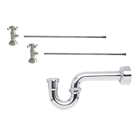 Mountain Plumbing Lavatory Kit - Brass Deluxe 1/4 Turn 1-1/2" Valve MT4004X in French Gold MT8104-NL/FG