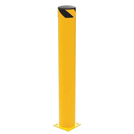 Vestil Steel Pipe Safety Bollard - Yellow BOL-48-6.5