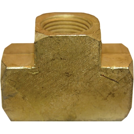Westlake Pipe & Fittings 3/8'' FPT Yellow Brass Tee 17-9107