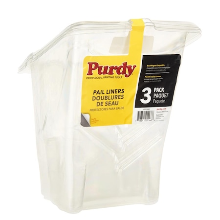 Purdy Clear Plastic Painter Pail Liner, 6PK PU8080