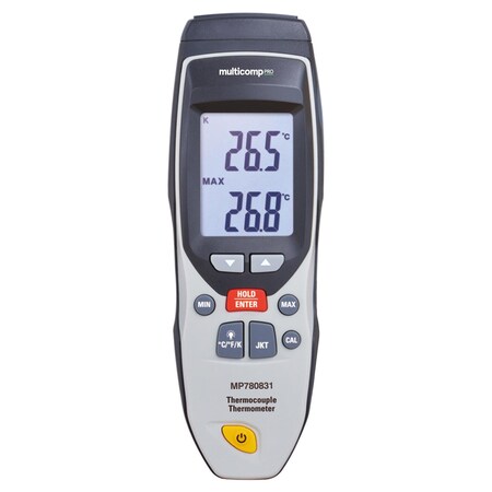 Multicomp Pro Thermometer, -250 DegreeC to +1372 DegreeC, 178 mm, 57 mm, 26 mm, Thermometer MP780831