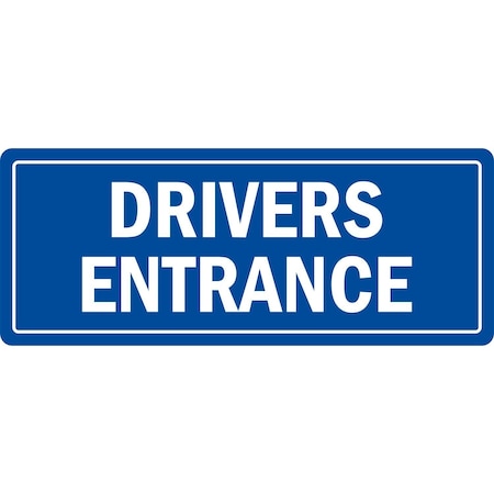 Lyle Drivers Entrance, 10x4, Non-Reflective, Blue G-1487-ND_10x4
