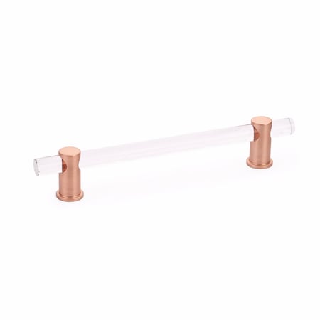 Schaub 6in Center to Center Lumiere Cabinet Pull Brushed Rose Gold Finish 406-BRG