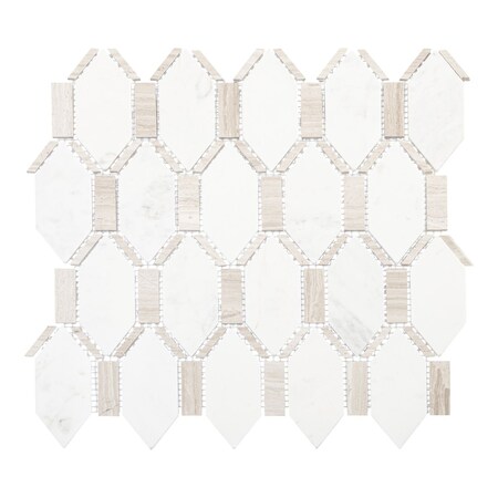 Andova Tiles Dellary 0.5-in. x 3-in. Novelty Natural Stone Wall & Floor Mosaic Tile ANDDEL1295