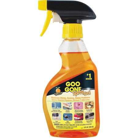 Weiman Goo Gone, Spray Gel Cleaner, Citrus Scent, 12 Oz Spray Bottle 2096EA