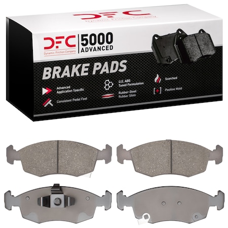 Dynamic Friction Co DFC 5000 Advanced Brake Pads - Ceramic 1551-1568-00