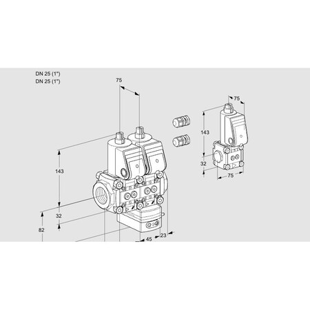 Honeywell Kromschroder VLV SOLND PRESS REGULATING W PLIOT GAS V KS88105117