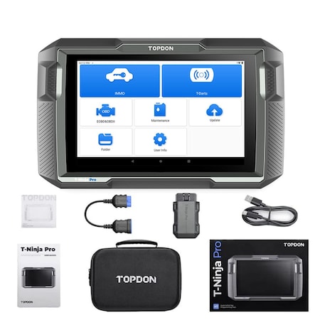Topdon T-Ninja Pro - 8 In. Tablet Key Programming Tool Read Pins, Add & Erase Keys TD52180015