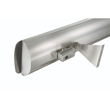 Eurofase SS 39in Dual Element 4000W 240V Heater, Stainless Steel, Astra Decor Plate EF40240S4