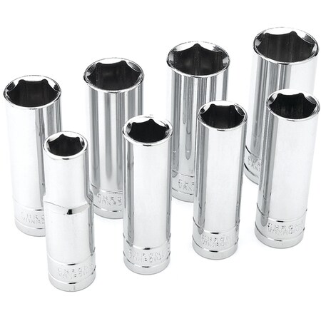 Perform Tool Socket Set 1/2 In Drive; Standard; Deep/ 6 Point; Chrome Vanadium Steel W32300