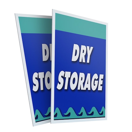 Signmission Dry Storage, Plastic Signs Only 24 Inch x 36 Inch, Corrugated Plastic, 2PK CSB-2436-2PACK-Dry Storage