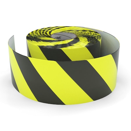 Safetytac Flexible PVC, 4 in W., 100 ft L., Peak: 17 mil / Edge: 5 mil Thickness SLH470