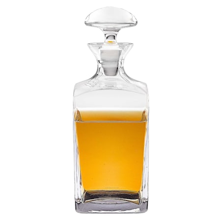Homeroots Mouth Blown European Crystal Scotch Or Whiskey Decanter 34 Oz 376139