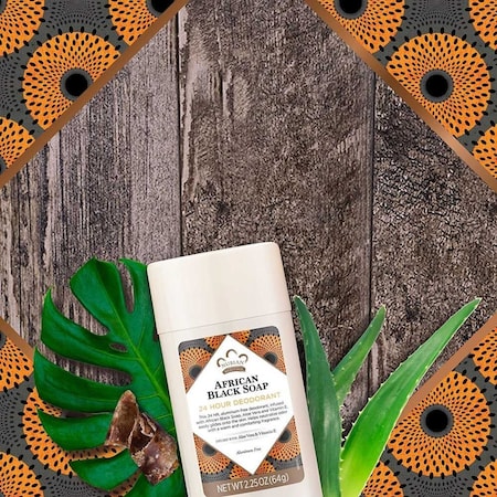 Nubian Heritage 24 Hour African Black Soap Deodorant, 2.25 Ounce, 18PK 68619894