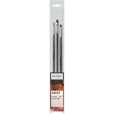 Da Vinci COLINEO Synthetic Red Sable, Oil & Acrylic, 3-Piece Set VA-4037_0