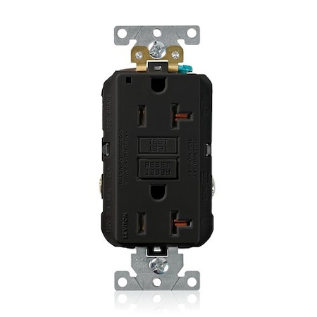 Leviton Plugs&Rcptcls, 20A, 125VAC, Blk, Polycarb G5362-E