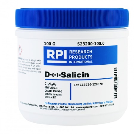 Rpi D-Salicin, 100 Grams S23200-100.0