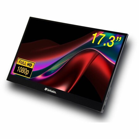 Verbatim Portable Touchscreen Monitor Full HD 1080p 17.3 Metal Housing - PMT-17 49593