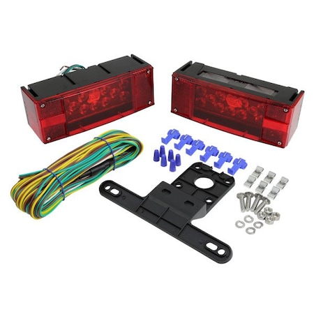 Grote Lighting Submersible Trailer LED Kit, Red, Under 80in Wide, 12V, IP67, Rear Mount,  65080-5