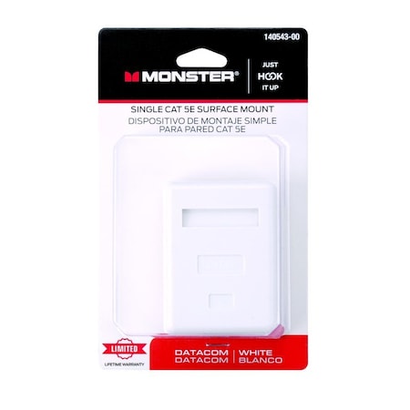 Monster Cable Just Hook It Up 0 ft. L Surface Mount Housing CAT 5E 140543-00