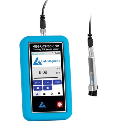 Pce Instruments Coating thickness meter, 2-7000 mcgm Fe for thick layers with sliding-sleeve probe LM-MCDX-7F