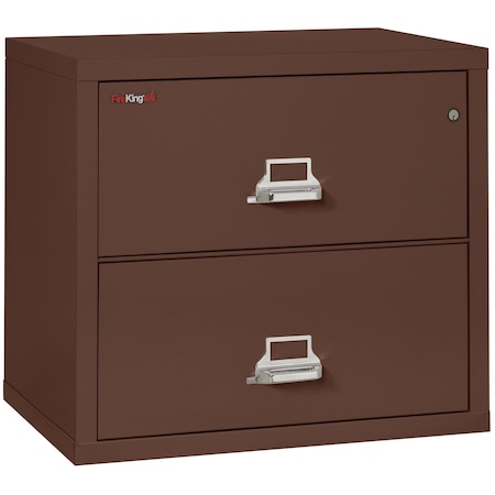 Fireking 2 Drawer, 1 Hr Fire & Impact Rated, 31" Wide Lateral Brown 2-3122-CBR