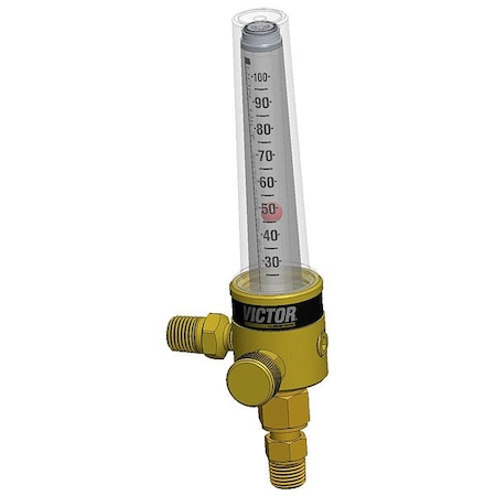 Victor Flowmeter Regulator, Carbon Dioxide, 1/2 in Inlet, 1/4 in Outlet 0799-2198