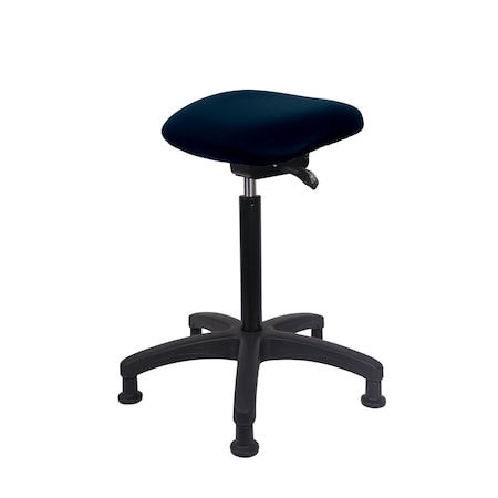 Blue Ridge Ergonomics Vinyl Sit-Stand - Standing Height with Stationary Glides in Imperial Blue Trailblazer Vinyl VSTSS-RG-NF-RG-8582