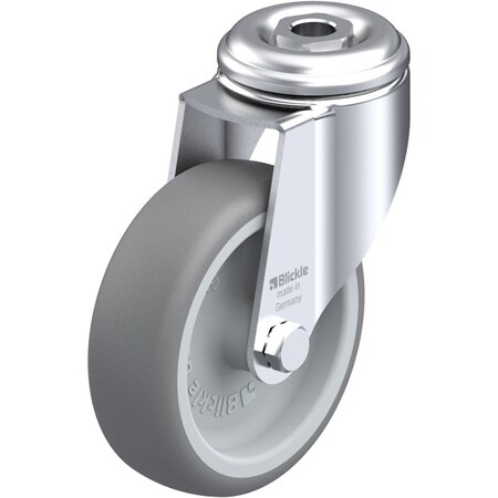 Blickle Kingpin Swivel Caster, TPR, 4", 240 lb. LKRA-TPA 101G