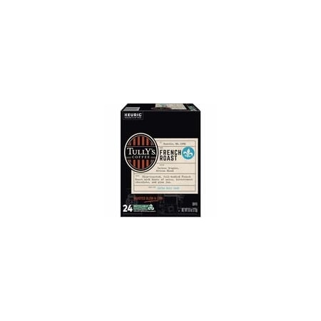 Tullys Coffee Tully's Pod French Roast, Keurig Single-Serve K-Cup Pods, Dark Roast, 24 Count, Compatible, 24PK 5000373779