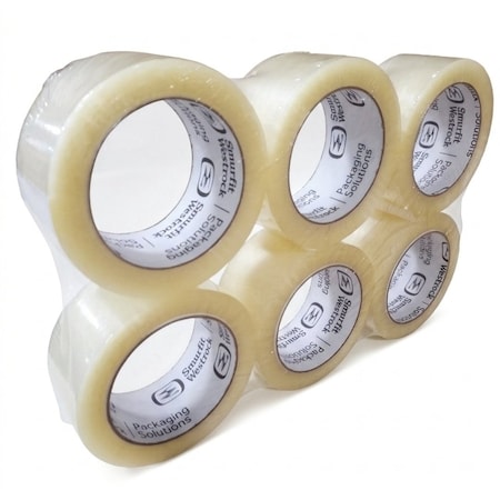 Smurfit Westrock Packaging Solutions Packing Tape, 1.6 mil Thick, 1.88 in W x 110 yd L, 3 in Core Dia., Clear, 36 PK 1471143