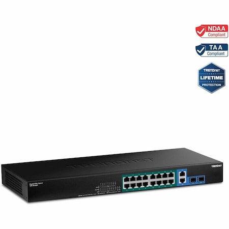 Trendnet 18-PORT GIGABIT HIGH POWER POE+ SWITCH (440W) IN TPE-TG182F