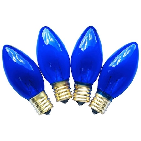Santas Forest Replacement Bulb, 7 W, Intermediate Lamp Base, Incandescent Lamp, Transparent Blue Light 19254