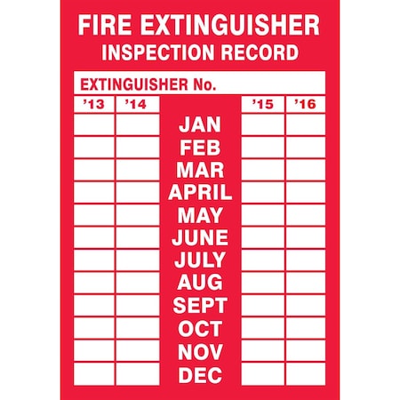 Accuform Fire Safety Label LFXG528XVE