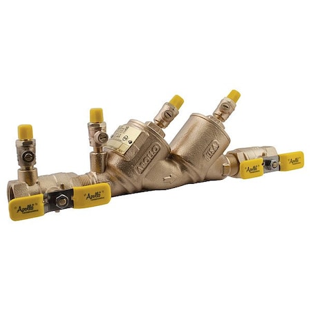 Apollo Valves Double Check Backflow Preventer, 1/2 in 4A103A2F