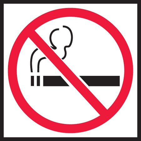 Accuform SAFETY LABEL NO SMOKING 4 in X 4 in LSMK510XVE