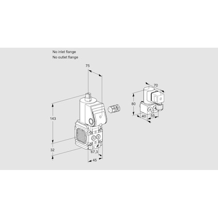 Honeywell Kromschroder Gas Solenoid Valve – Class A, 500 mbar, EN 161, IP65 KS88020322