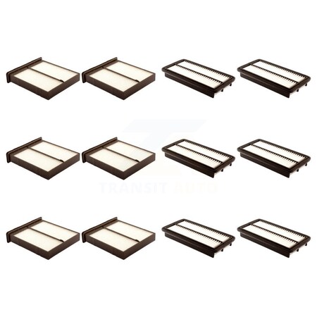 Pur 6x Air + 6x Cabin Filter 12 Total Kit For Suzuki SX4 Crossover KFL