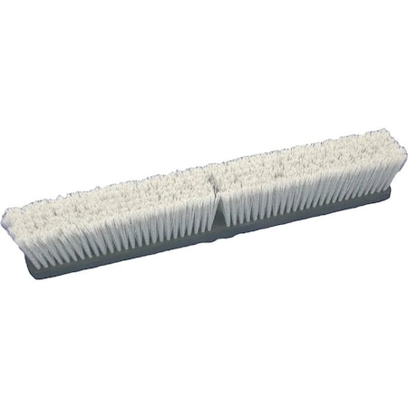 Birdwell Broom Head, Threaded, 3 in L Trim, Polypropylene/Polystyrene Bristle, Gray 2025-12